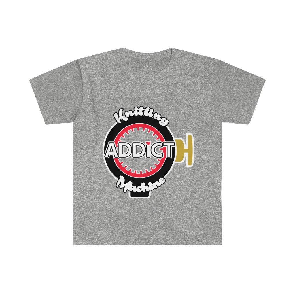 Knitting Machine Addict - Unisex Softstyle T-Shirt