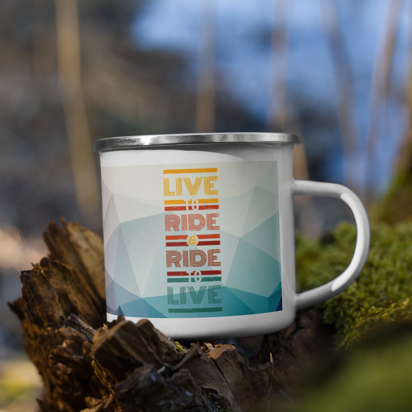 Live to Ride - Enamel Mug